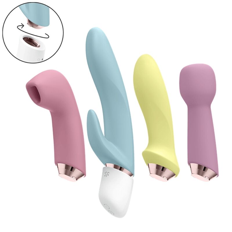 SATISFYER - MARVELOUS FOUR VIBRATOR & AIR PULSE SET - My naughty haven #