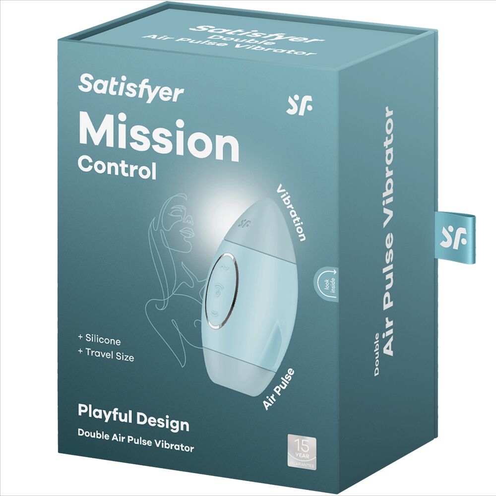 SATISFYER - MISSION CONTROL LILAC SMALL DOUBLE IMPULSE VIBRATOR - My naughty haven #
