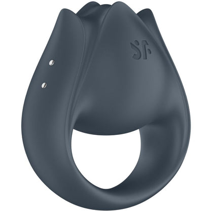 SATISFYER - PERFECT PAIR 2 MULTIVIBRATOR 2 IN 1 PENIS RING AND FINGER STIMULATOR GREY - My naughty haven #