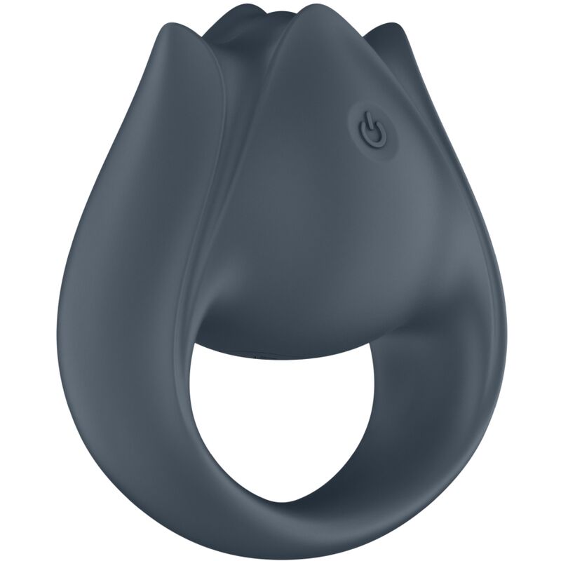 SATISFYER - PERFECT PAIR 2 MULTIVIBRATOR 2 IN 1 PENIS RING AND FINGER STIMULATOR GREY - My naughty haven #