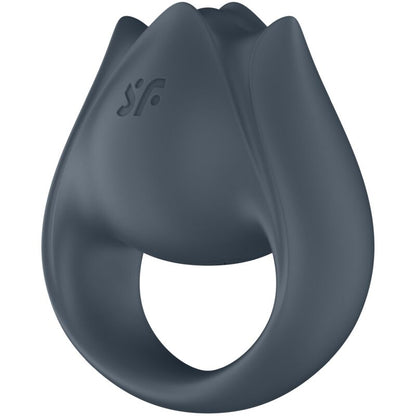 SATISFYER - PERFECT PAIR 2 MULTIVIBRATOR 2 IN 1 PENIS RING AND FINGER STIMULATOR GREY - My naughty haven #