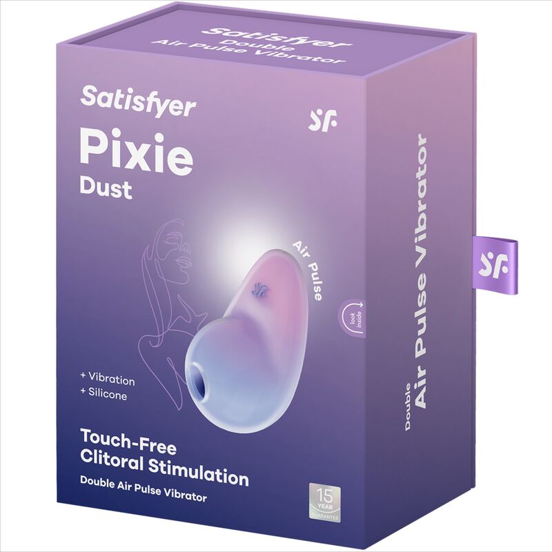 SATISFYER - PIXIE DUST LILAC AIR PLUSE STIMULATOR - My naughty haven #