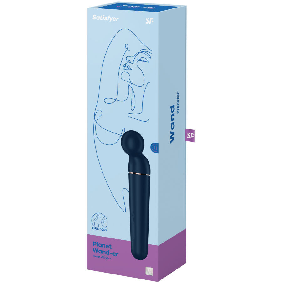 SATISFYER - PLANET WAND-ER VIBRATOR MASSAGER BERRY - My naughty haven #