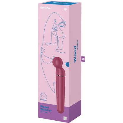 SATISFYER - PLANET WAND-ER VIBRATOR MASSAGER BERRY - My naughty haven #