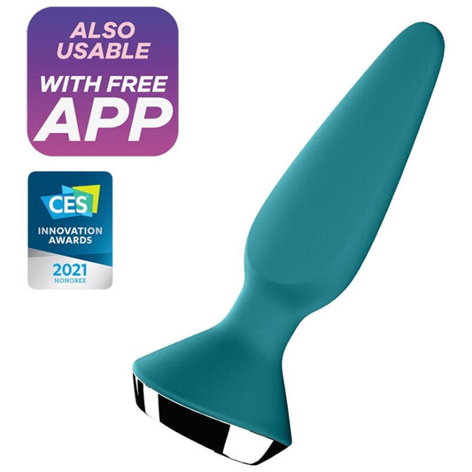 SATISFYER - PLUG ILICIOUS 1 PLUG VIBRATOR GREEN - My naughty haven #