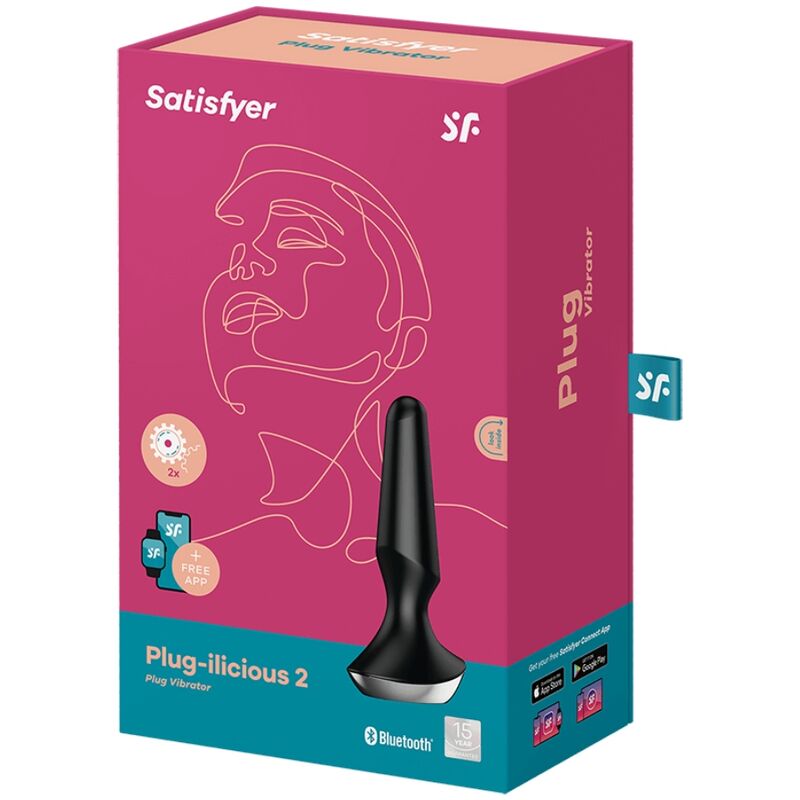 SATISFYER - PLUG ILICIOUS 2 PLUG VIBRATOR BLACK - My naughty haven #