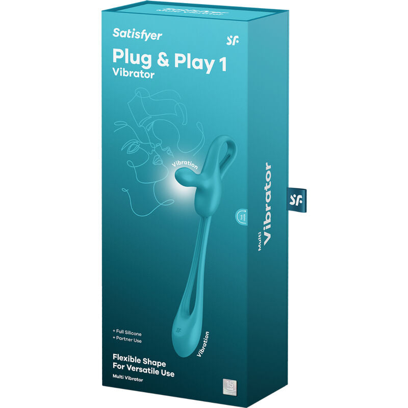 SATISFYER - PLUG & PLAY 1 FLEXIBLE MULTIVIBRATOR - My naughty haven #