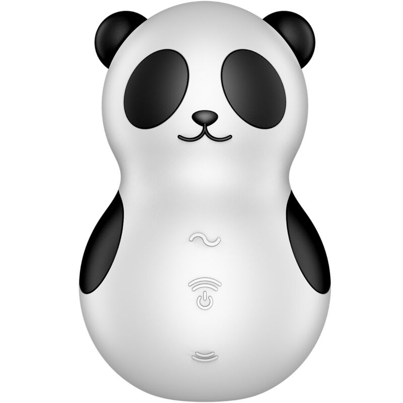 SATISFYER - POCKET PANDA STIMULATOR & VIBRATOR BLACK AND WHITE - My naughty haven #