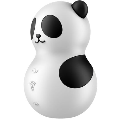 SATISFYER - POCKET PANDA STIMULATOR & VIBRATOR BLACK AND WHITE - My naughty haven #