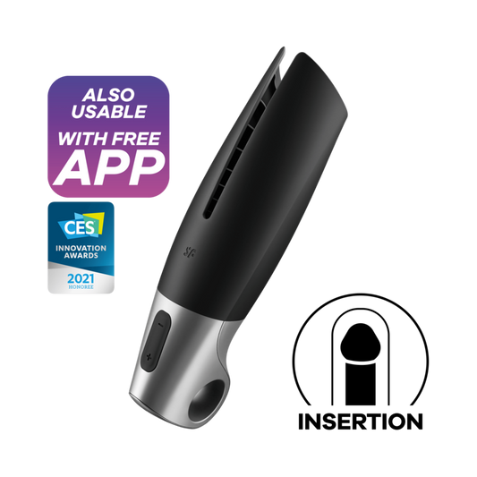 SATISFYER - POWER MASTURBATOR BLACK - My naughty haven #