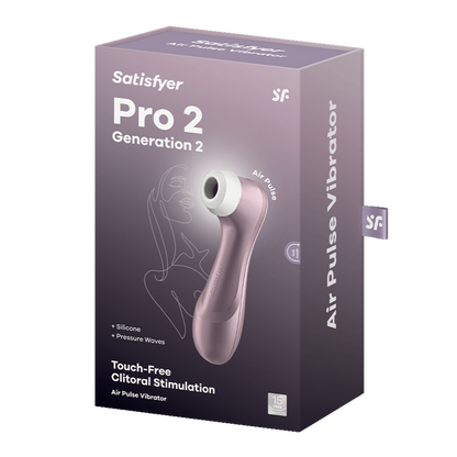 SATISFYER - PRO 2 AIR PULSE STIMULATOR VIOLET - My naughty haven #