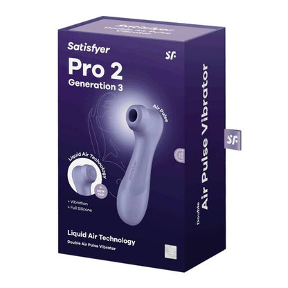 SATISFYER - PRO 2 GENERATION 3 LIQUID AIR TECHNOLOGY WINE RED - My naughty haven #