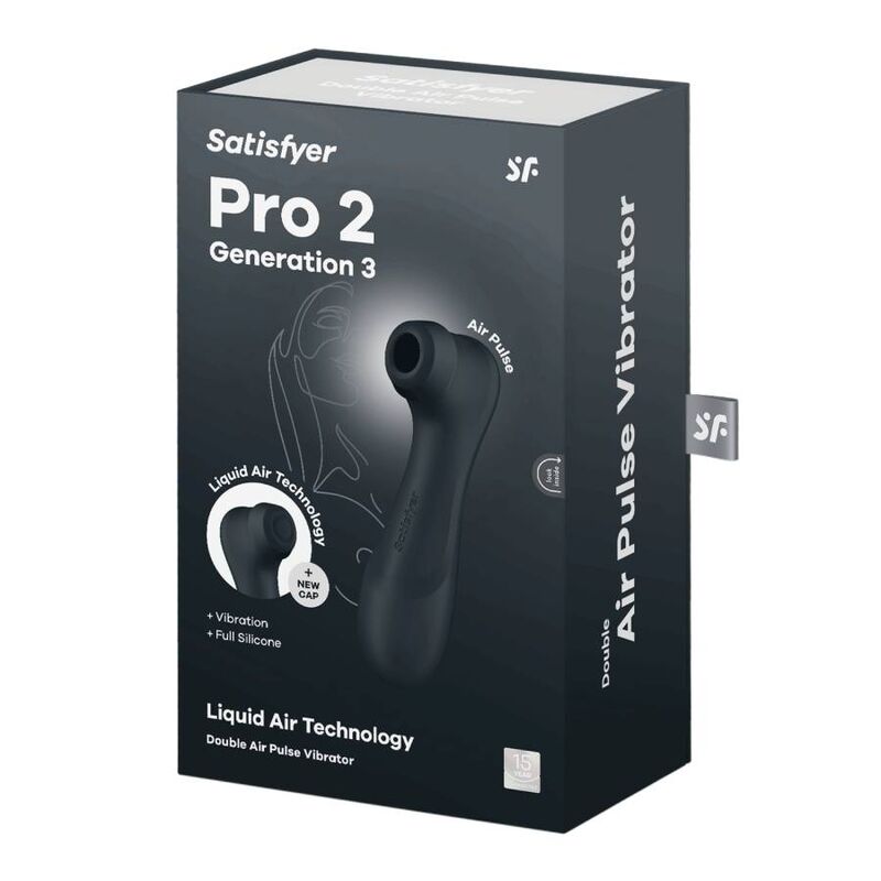 SATISFYER - PRO 2 GENERATION 3 LIQUID AIR TECHNOLOGY WINE RED - My naughty haven #