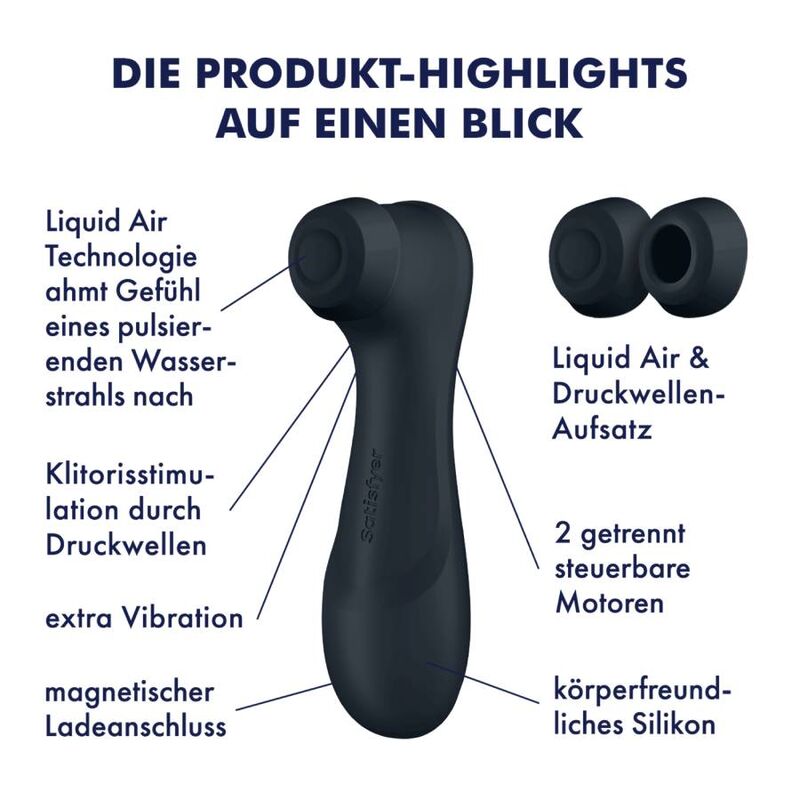 SATISFYER - PRO 2 GENERATION 3 LIQUID AIR TECHNOLOGY WINE RED - My naughty haven #