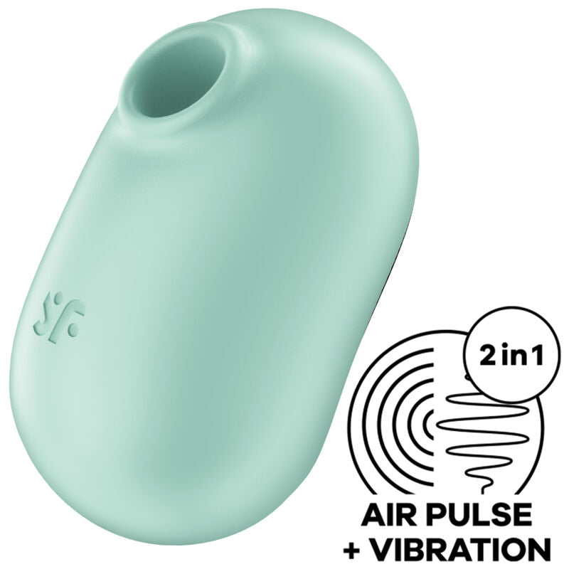 SATISFYER - PRO TO GO 2 DOUBLE AIR PULSE STIMULATOR & VIBRATOR VIOLET - My naughty haven #