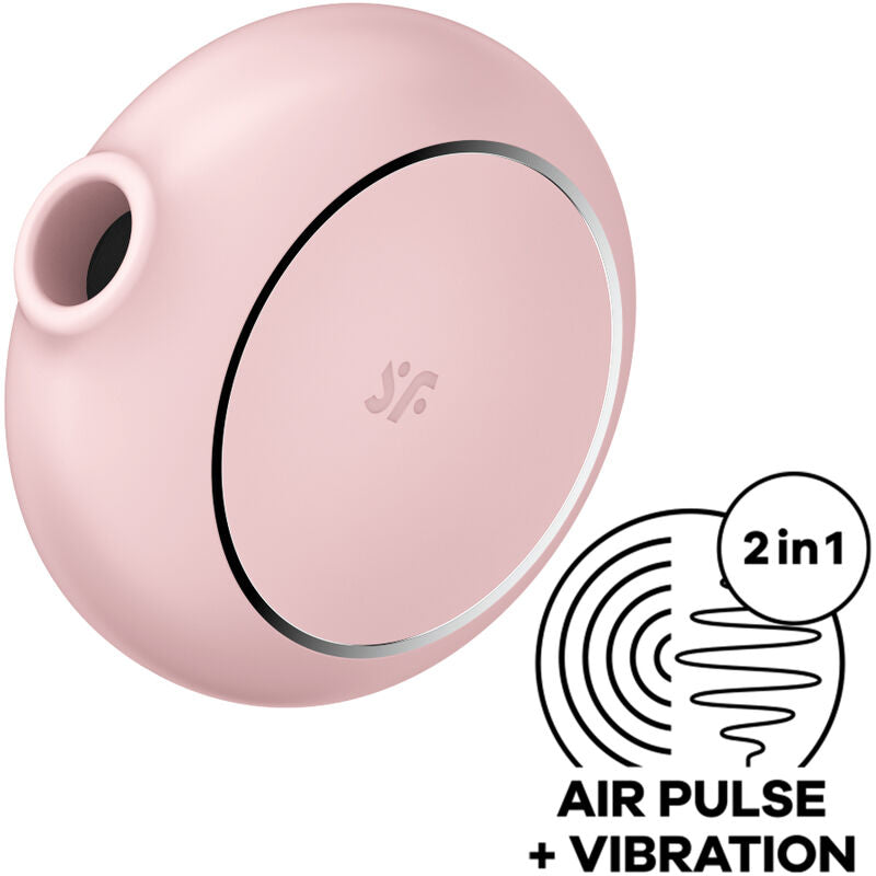 SATISFYER - PRO TO GO 3 DOUBLE AIR PULSE STIMULATOR & VIBRATOR PINK - My naughty haven #