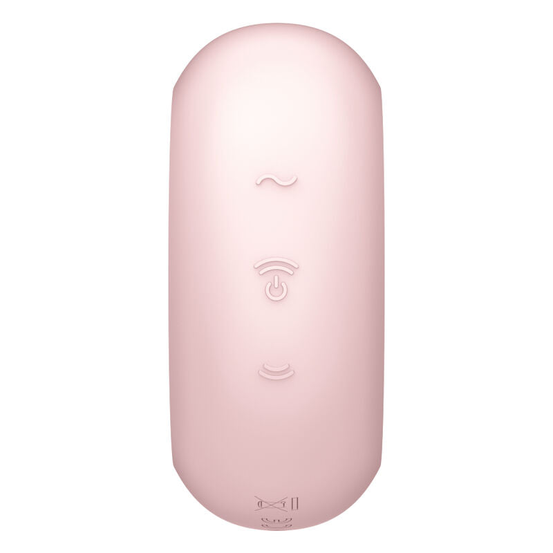 SATISFYER - PRO TO GO 3 DOUBLE AIR PULSE STIMULATOR & VIBRATOR PINK - My naughty haven #