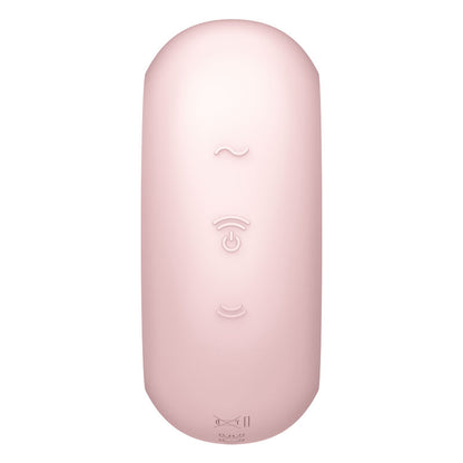 SATISFYER - PRO TO GO 3 DOUBLE AIR PULSE STIMULATOR & VIBRATOR PINK - My naughty haven #