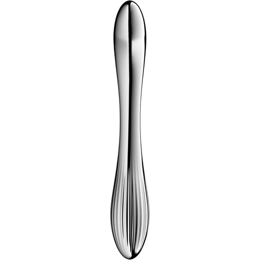 SATISFYER - PURE GRAVITY 1 STAINLESS STEEL DOUBLE-ENDED DILDO - My naughty haven #