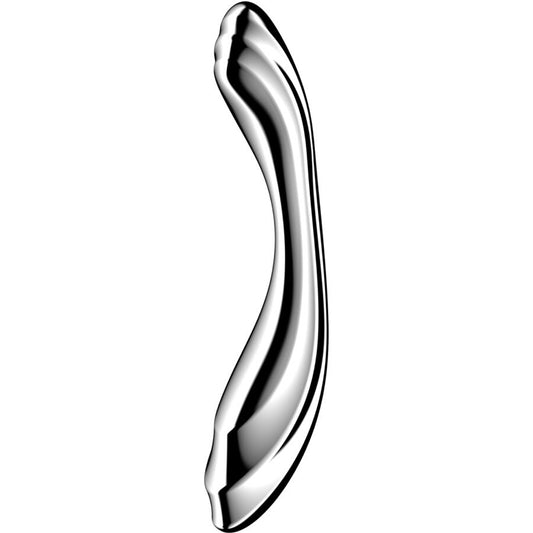 SATISFYER - PURE GRAVITY 2 STAINLESS STEEL DOUBLE-ENDED DILDO - My naughty haven #