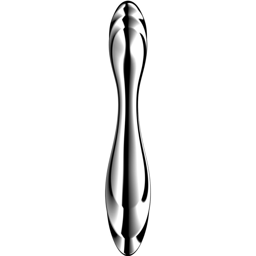 SATISFYER - PURE GRAVITY 2 STAINLESS STEEL DOUBLE-ENDED DILDO - My naughty haven #