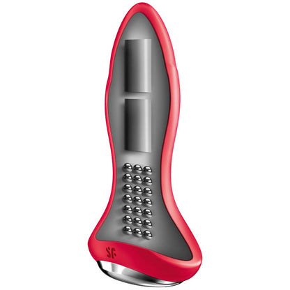 SATISFYER - ROTATOR PLUG 1+ VIBRATING PLUG APP RED - My naughty haven #