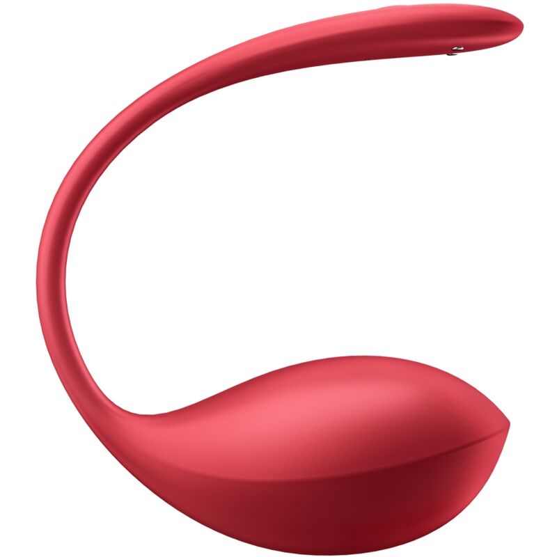 SATISFYER - СТИМУЛАТОР ЗА G-ТОЧКА С БЛЕСТЯЩО ЛЕНЧЕ С ДИСТАНЦИОННО УПРАВЛЕНИЕ, ЧЕРВЕН, БЕЗПЛАТНО ПРИЛОЖЕНИЕ