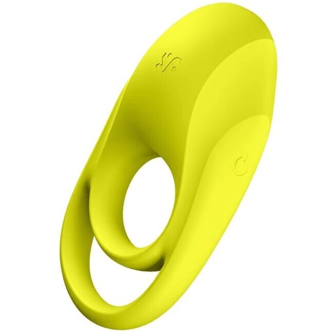SATISFYER - SPECTACULAR DUO RING VIBRATOR YELLOW - My naughty haven #