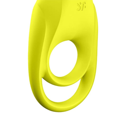 SATISFYER - SPECTACULAR DUO RING VIBRATOR YELLOW - My naughty haven #
