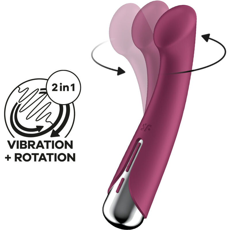 SATISFYER - SPINNING G-SPORT 1 ROTATOR VIBRATOR RED - My naughty haven #