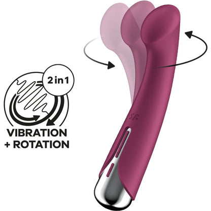 SATISFYER - SPINNING G-SPORT 1 ROTATOR VIBRATOR RED - My naughty haven #
