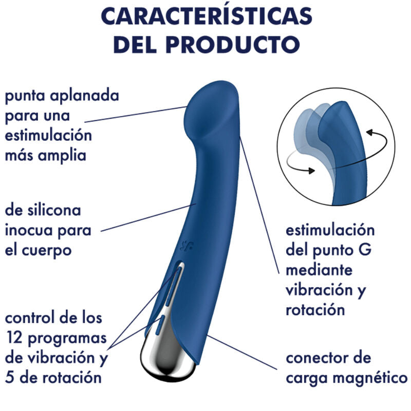 SATISFYER - SPINNING G-SPORT 1 ROTATOR VIBRATOR RED - My naughty haven #