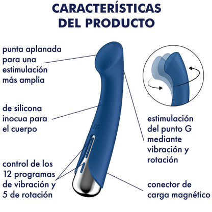 SATISFYER - SPINNING G-SPORT 1 ROTATOR VIBRATOR RED - My naughty haven #