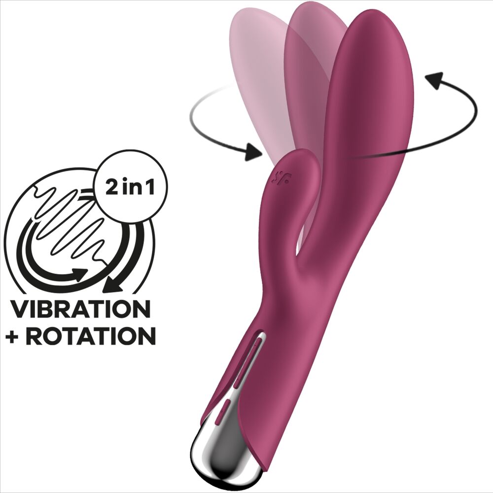 SATISFYER - SPINNING RABBIT 1 CLITORIS AND RED G-SPOT STIMULATION - My naughty haven #