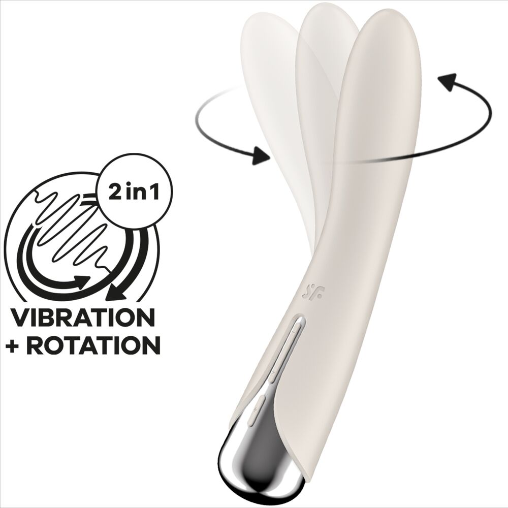 SATISFYER - SPINNING VIBE 1 G-SPOT ROTATOR VIBRATOR RED - My naughty haven #