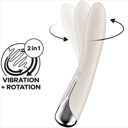 SATISFYER - SPINNING VIBE 1 G-SPOT ROTATOR VIBRATOR RED - My naughty haven #