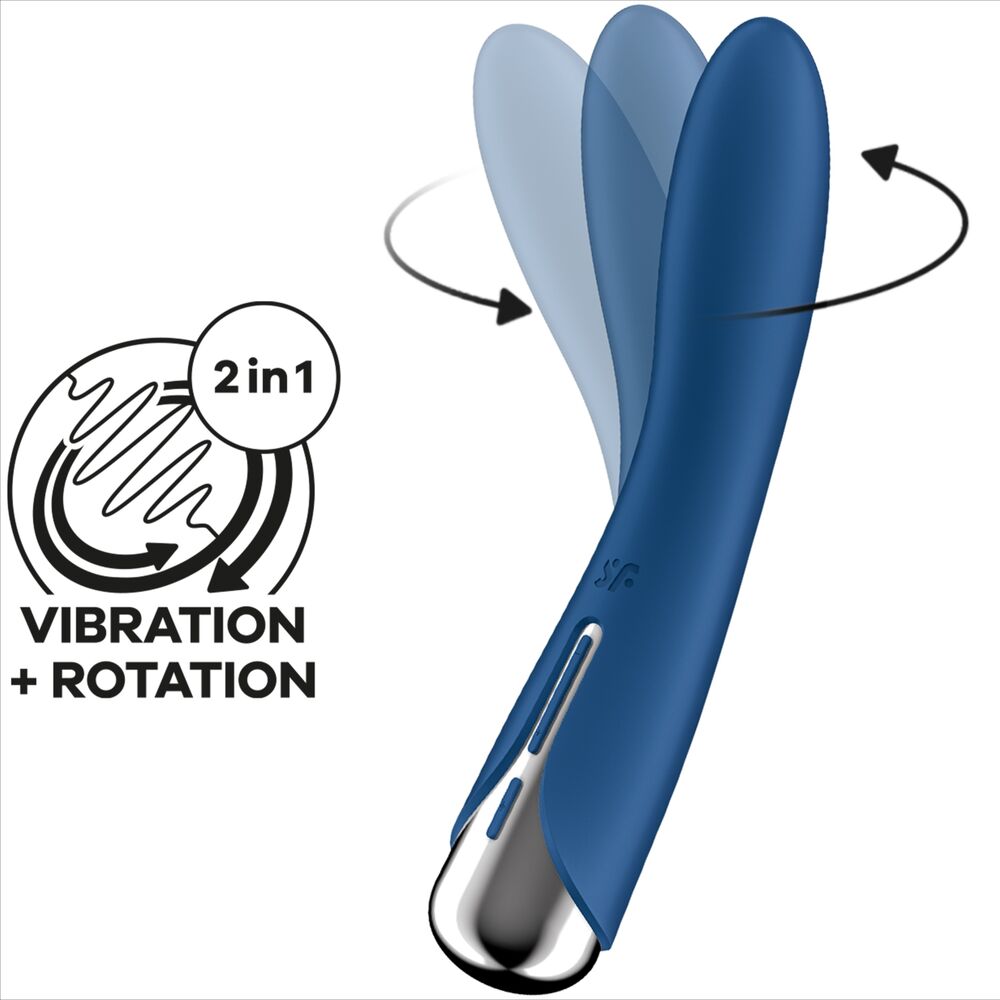 SATISFYER - SPINNING VIBE 1 G-SPOT ROTATOR VIBRATOR RED - My naughty haven #