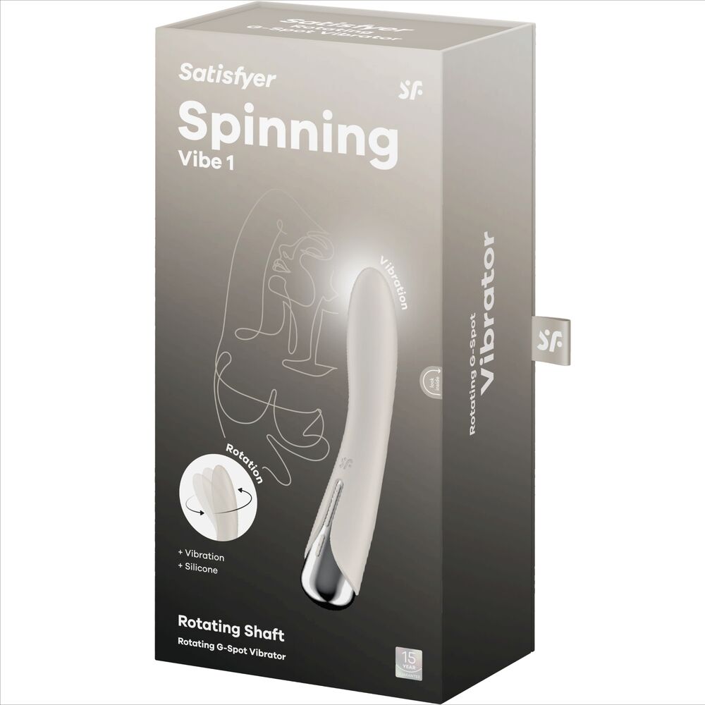 SATISFYER - SPINNING VIBE 1 G-SPOT ROTATOR VIBRATOR RED - My naughty haven #