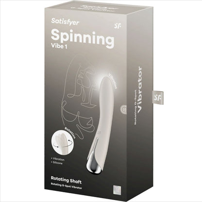 SATISFYER - SPINNING VIBE 1 G-SPOT ROTATOR VIBRATOR RED - My naughty haven #