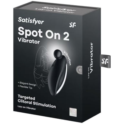 SATISFYER - SPOT ON 2 LAY-ON VIBRATOR BLACK - My naughty haven #