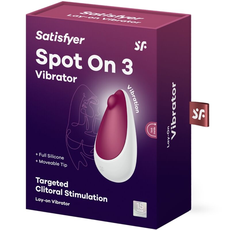 SATISFYER - SPOT ON 3 CLITORIS STIMULATOR BERRY - My naughty haven #