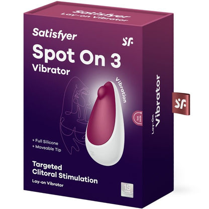 SATISFYER - SPOT ON 3 CLITORIS STIMULATOR BERRY - My naughty haven #
