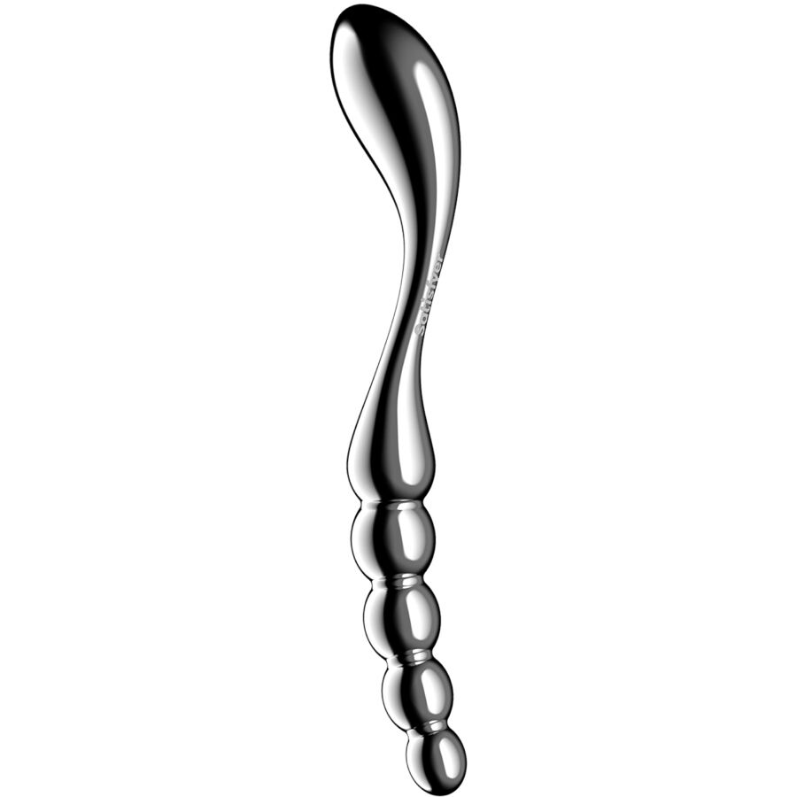 SATISFYER - STAR FORCE 1 STAINLESS STEEL DOUBLE-ENDED DILDO - My naughty haven #