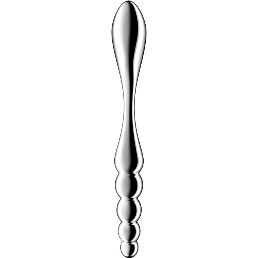 SATISFYER - STAR FORCE 1 STAINLESS STEEL DOUBLE-ENDED DILDO - My naughty haven #