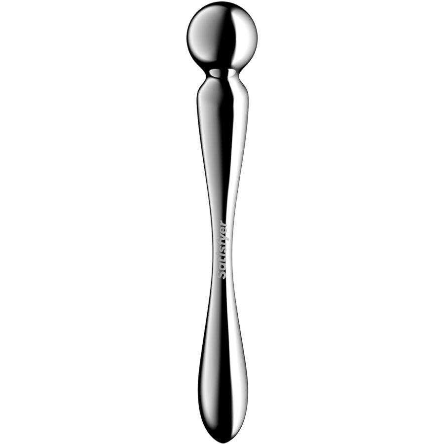 SATISFYER - STAR FORCE 2 STAINLESS STEEL DOUBLE-ENDED DILDO - My naughty haven #