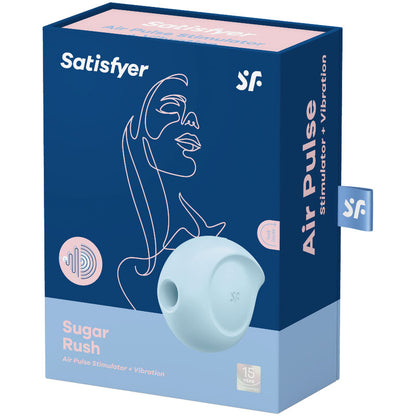 SATISFYER - SUGAR RUSH AIR PULSE STIMULATOR & VIBRATOR PINK - My naughty haven #