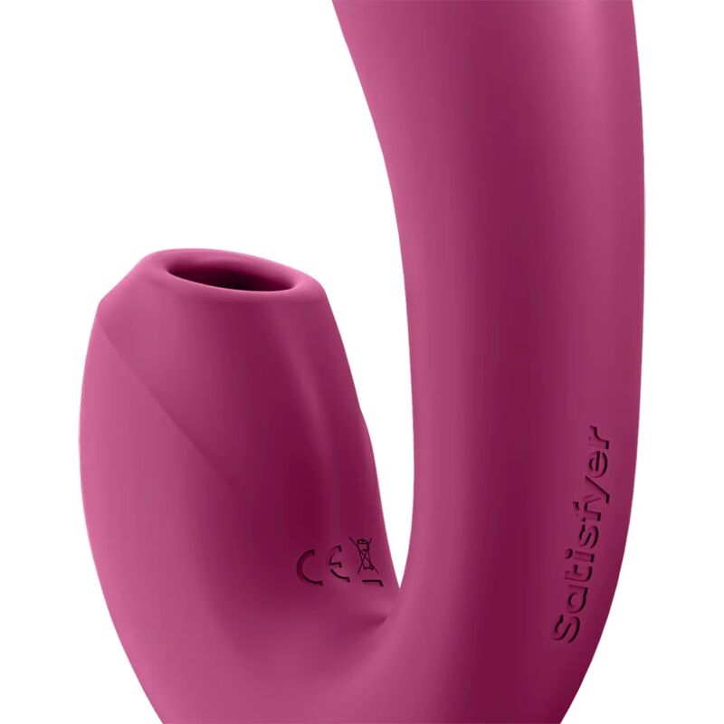 SATISFYER - SUNRAY STIMULATOR AND VIBRATOR APP RED - My naughty haven #