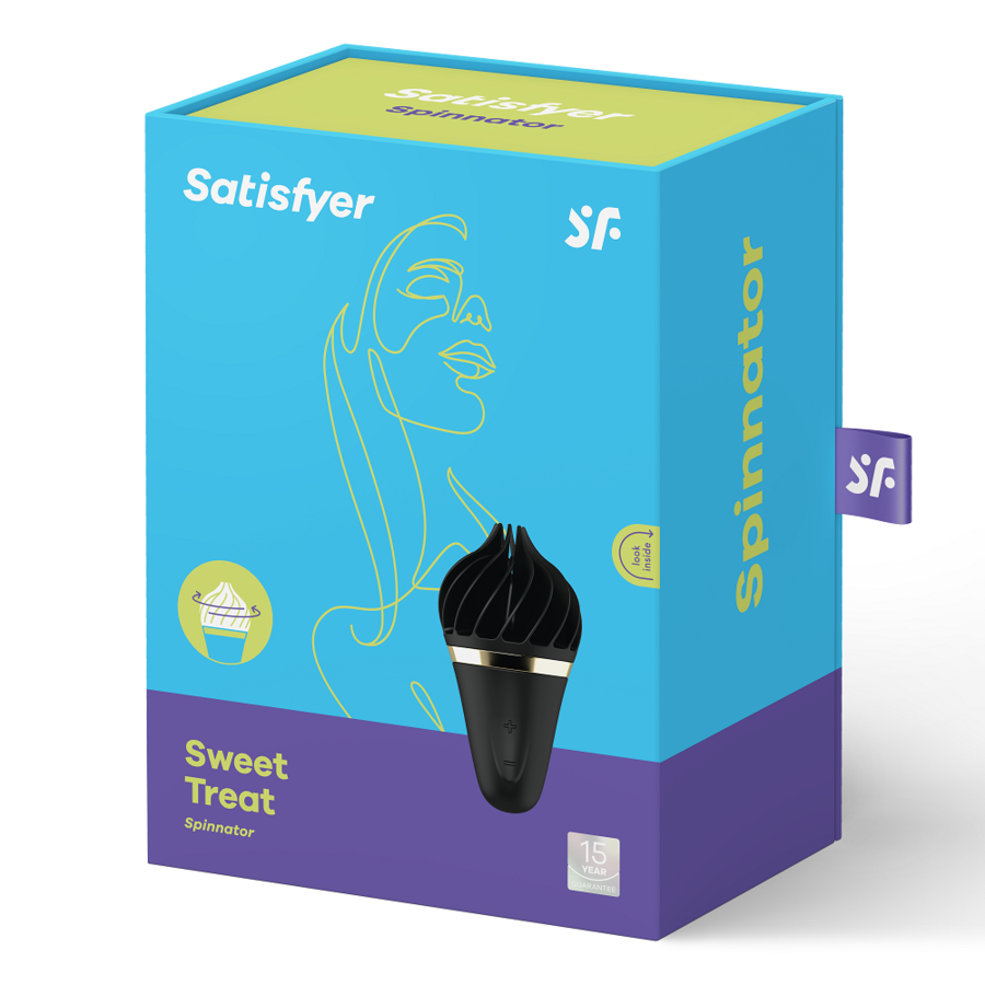 SATISFYER - SWEET TREAT SPINNATOR BROWN & PINK - My naughty haven #