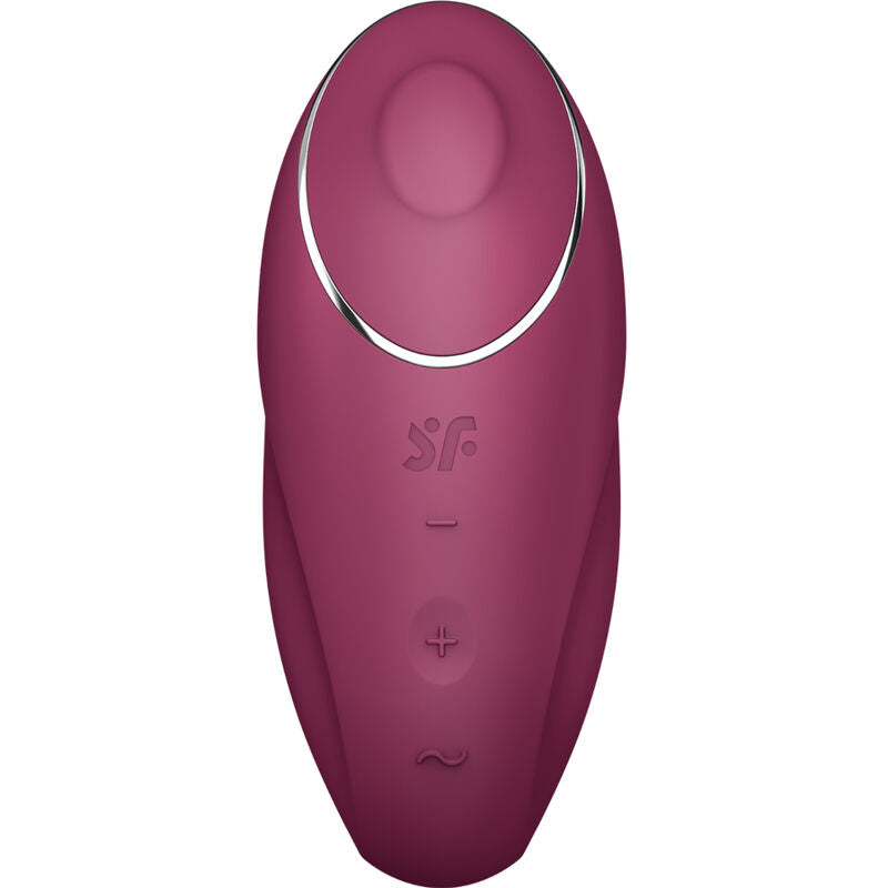 SATISFYER - TAP & CLIMAX 1 LAY-ON VIBRATOR RED - My naughty haven #