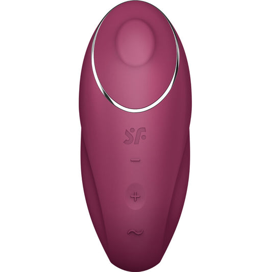 SATISFYER - TAP & CLIMAX 1 LAY-ON VIBRATOR RED - My naughty haven #